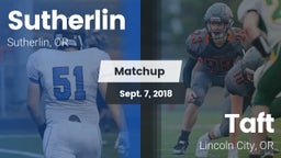 Matchup: Sutherlin vs. Taft  2018