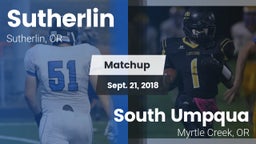 Matchup: Sutherlin vs. South Umpqua  2018