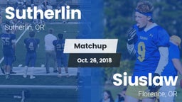 Matchup: Sutherlin vs. Siuslaw  2018