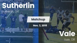 Matchup: Sutherlin vs. Vale  2018