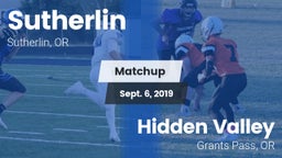 Matchup: Sutherlin vs. Hidden Valley  2019