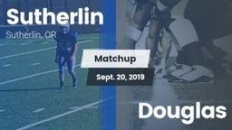 Matchup: Sutherlin vs. Douglas  2019