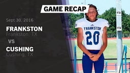 Recap: Frankston  vs. Cushing  2016