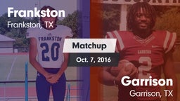 Matchup: Frankston vs. Garrison  2016