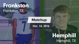 Matchup: Frankston vs. Hemphill  2016