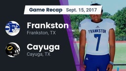 Recap: Frankston  vs. Cayuga  2017