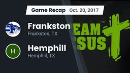 Recap: Frankston  vs. Hemphill  2017