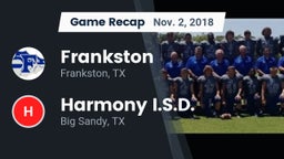 Recap: Frankston  vs. Harmony I.S.D. 2018