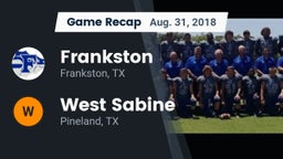 Recap: Frankston  vs. West Sabine  2018