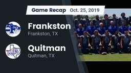 Recap: Frankston  vs. Quitman  2019