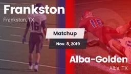 Matchup: Frankston vs. Alba-Golden  2019