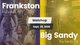 Matchup: Frankston vs. Big Sandy  2020