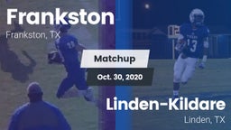 Matchup: Frankston vs. Linden-Kildare  2020
