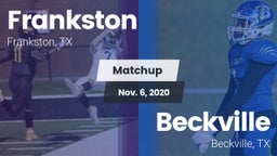 Matchup: Frankston vs. Beckville  2020