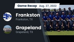 Recap: Frankston  vs. Grapeland  2022