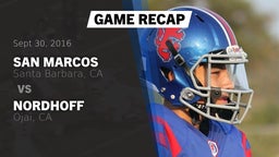 Recap: San Marcos  vs. Nordhoff  2016