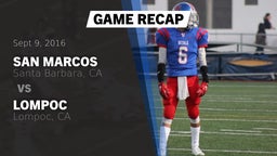 Recap: San Marcos  vs. Lompoc  2016