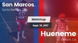 Matchup: San Marcos vs. Hueneme  2017