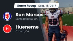 Recap: San Marcos  vs. Hueneme  2017