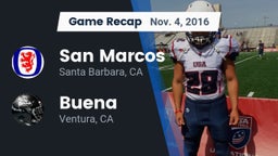 Recap: San Marcos  vs. Buena  2016