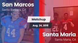Matchup: San Marcos vs. Santa Maria  2018