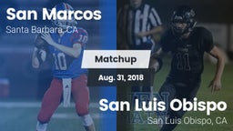 Matchup: San Marcos vs. San Luis Obispo  2018