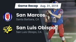 Recap: San Marcos  vs. San Luis Obispo  2018
