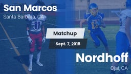 Matchup: San Marcos vs. Nordhoff  2018