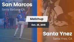 Matchup: San Marcos vs. Santa Ynez  2018