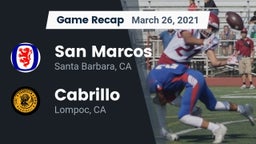 Recap: San Marcos  vs. Cabrillo  2021