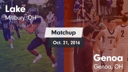 Matchup: Lake vs. Genoa  2016