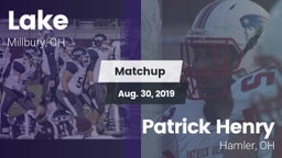 Matchup: Lake vs. Patrick Henry  2019