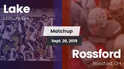 Matchup: Lake vs. Rossford  2019