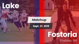 Matchup: Lake vs. Fostoria  2019