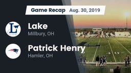 Recap: Lake  vs. Patrick Henry  2019