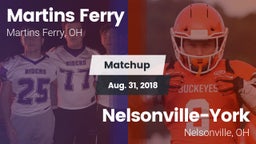 Matchup: Martins Ferry vs. Nelsonville-York  2018