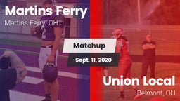 Matchup: Martins Ferry vs. Union Local  2020