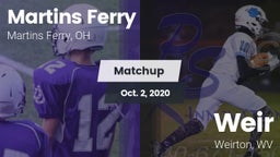 Matchup: Martins Ferry vs. Weir  2020