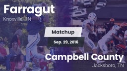 Matchup: Farragut vs. Campbell County  2016