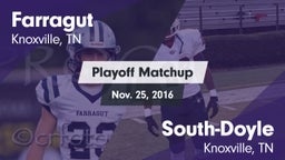 Matchup: Farragut vs. South-Doyle  2016