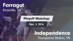 Matchup: Farragut vs. Independence  2016