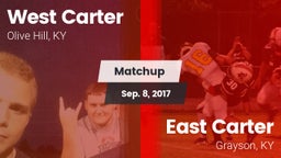 Matchup: West Carter vs. East Carter  2017