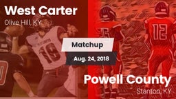 Matchup: West Carter vs. Powell County  2018
