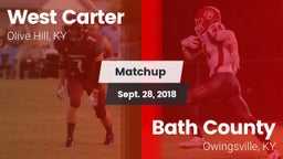 Matchup: West Carter vs. Bath County  2018
