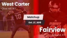 Matchup: West Carter vs. Fairview  2018