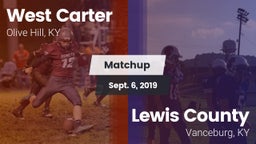 Matchup: West Carter vs. Lewis County  2019