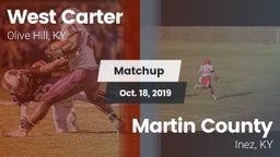 Matchup: West Carter vs. Martin County  2019