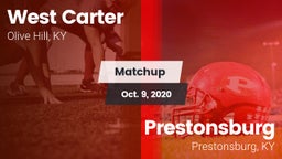 Matchup: West Carter vs. Prestonsburg  2020