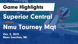 Superior Central  vs Nmu Tourney Mqt Game Highlights - Oct. 5, 2019
