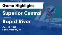 Superior Central  vs Rapid River  Game Highlights - Oct. 10, 2019